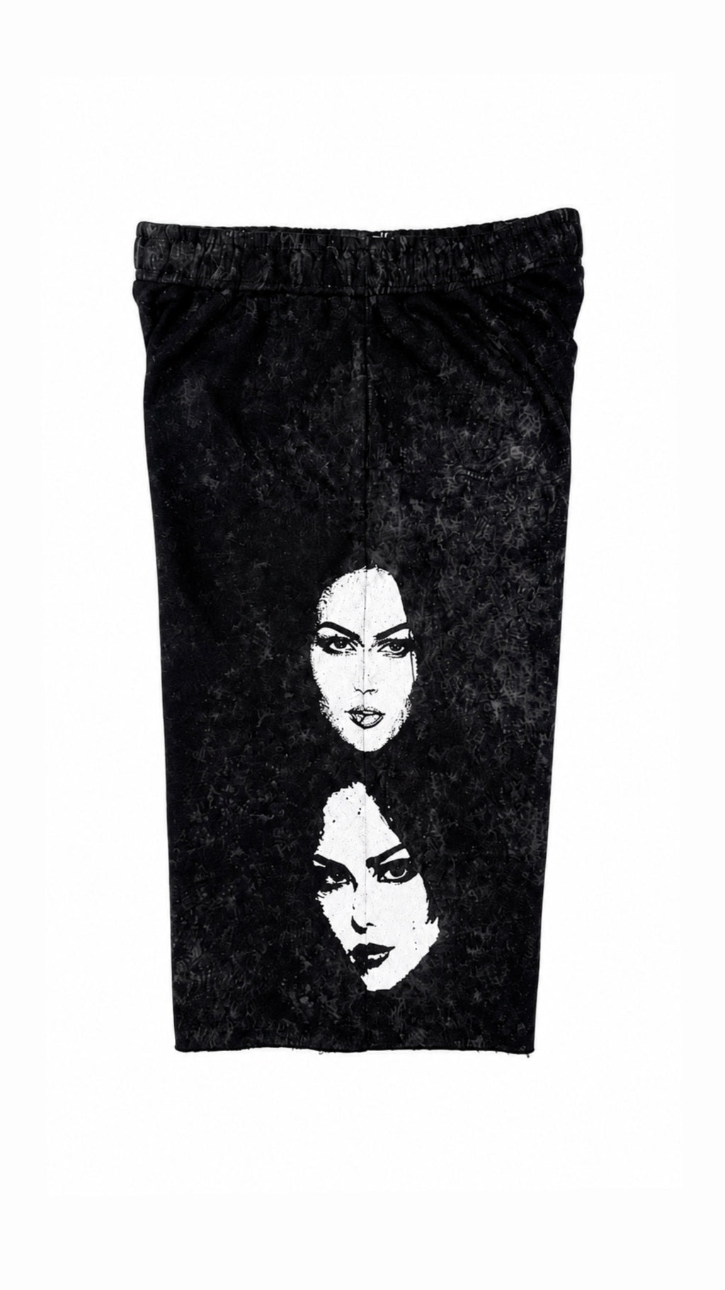 Washed Black Duality Capris