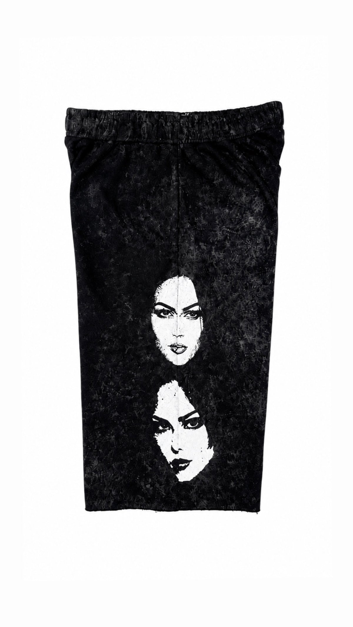 Washed Black Duality Capris