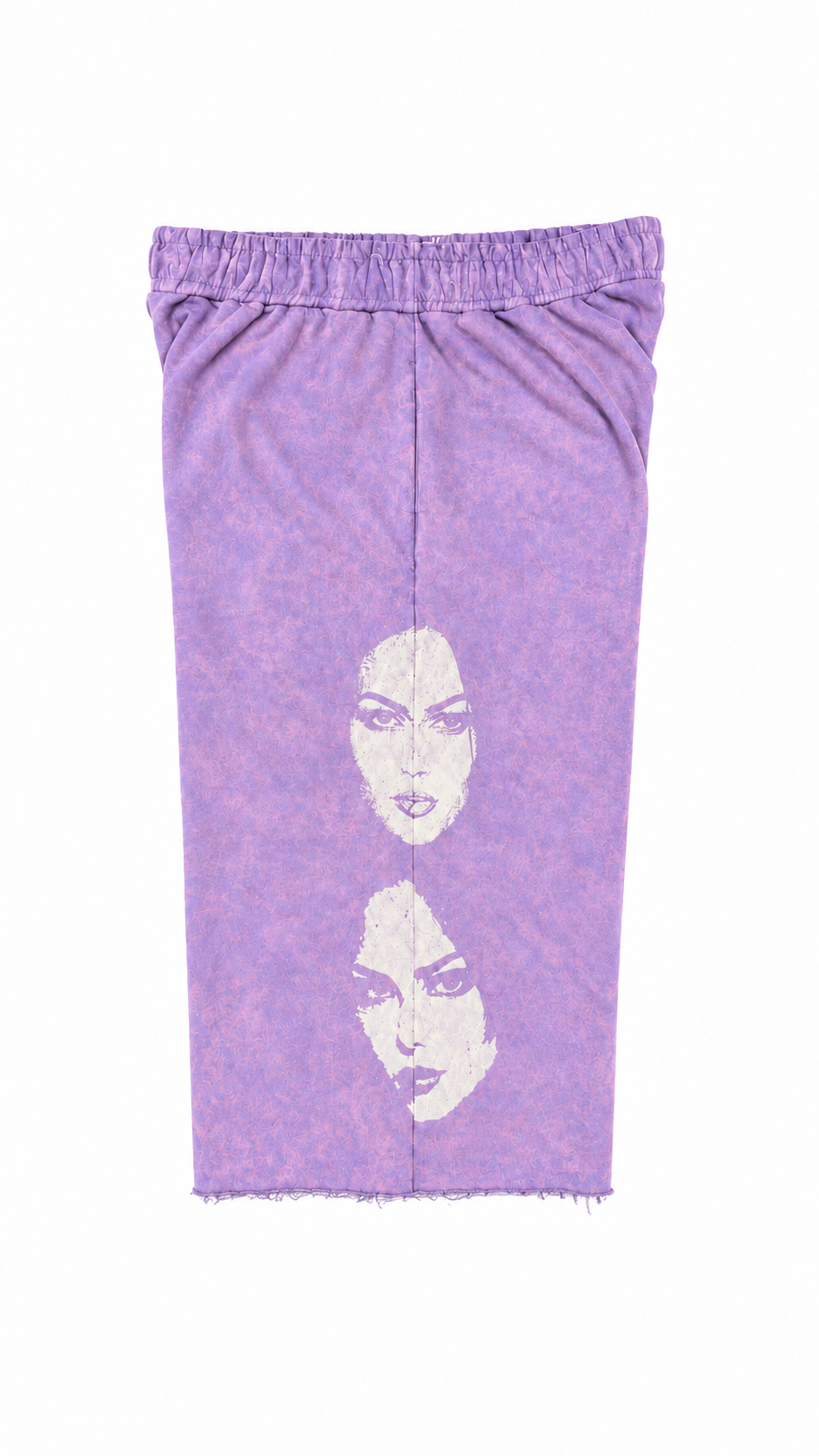 Washed Purple Duality Capris