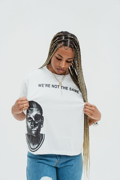 “WE’RE NOT THE SAME” Denis Rodman Cropped Boxy Fit Tee