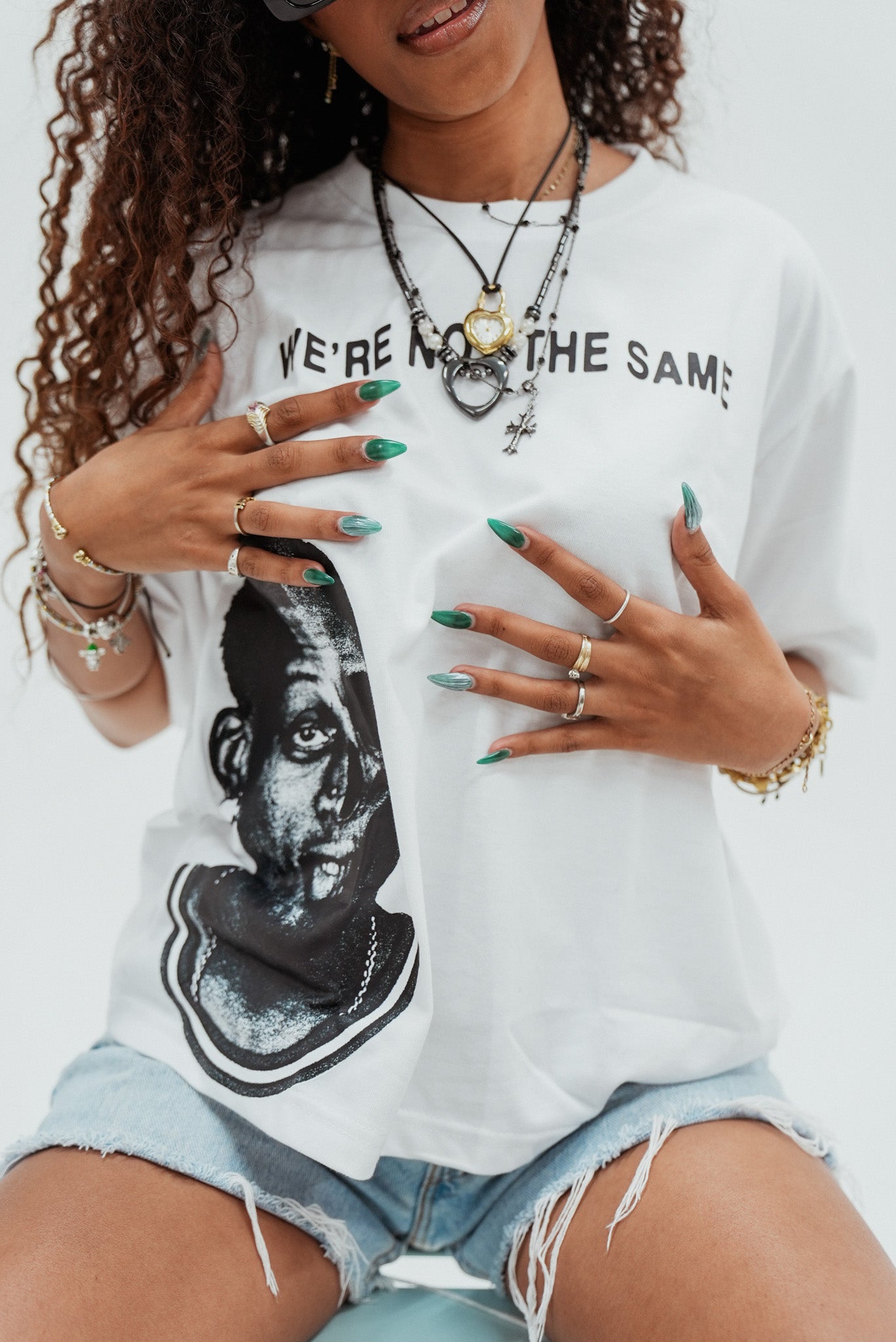 “WE’RE NOT THE SAME” Denis Rodman Cropped Boxy Fit Tee